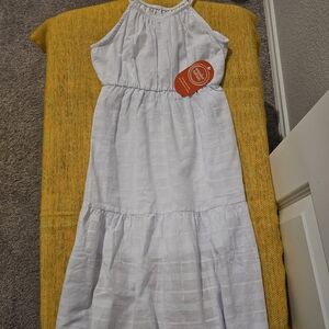 WONDER NATION GIRLS WHITE DRESS